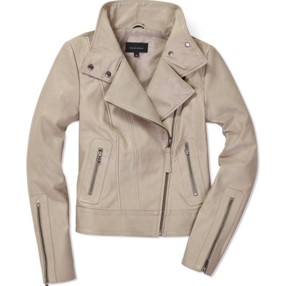 Mackage Beige Leather Jacket